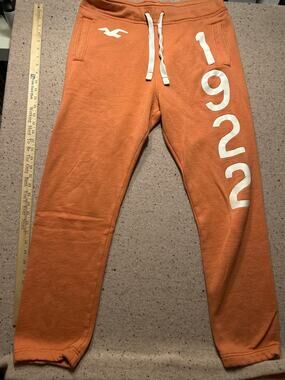 Hollister 1922 Peach Sunwashed Orange Sweatpants Women's Large
